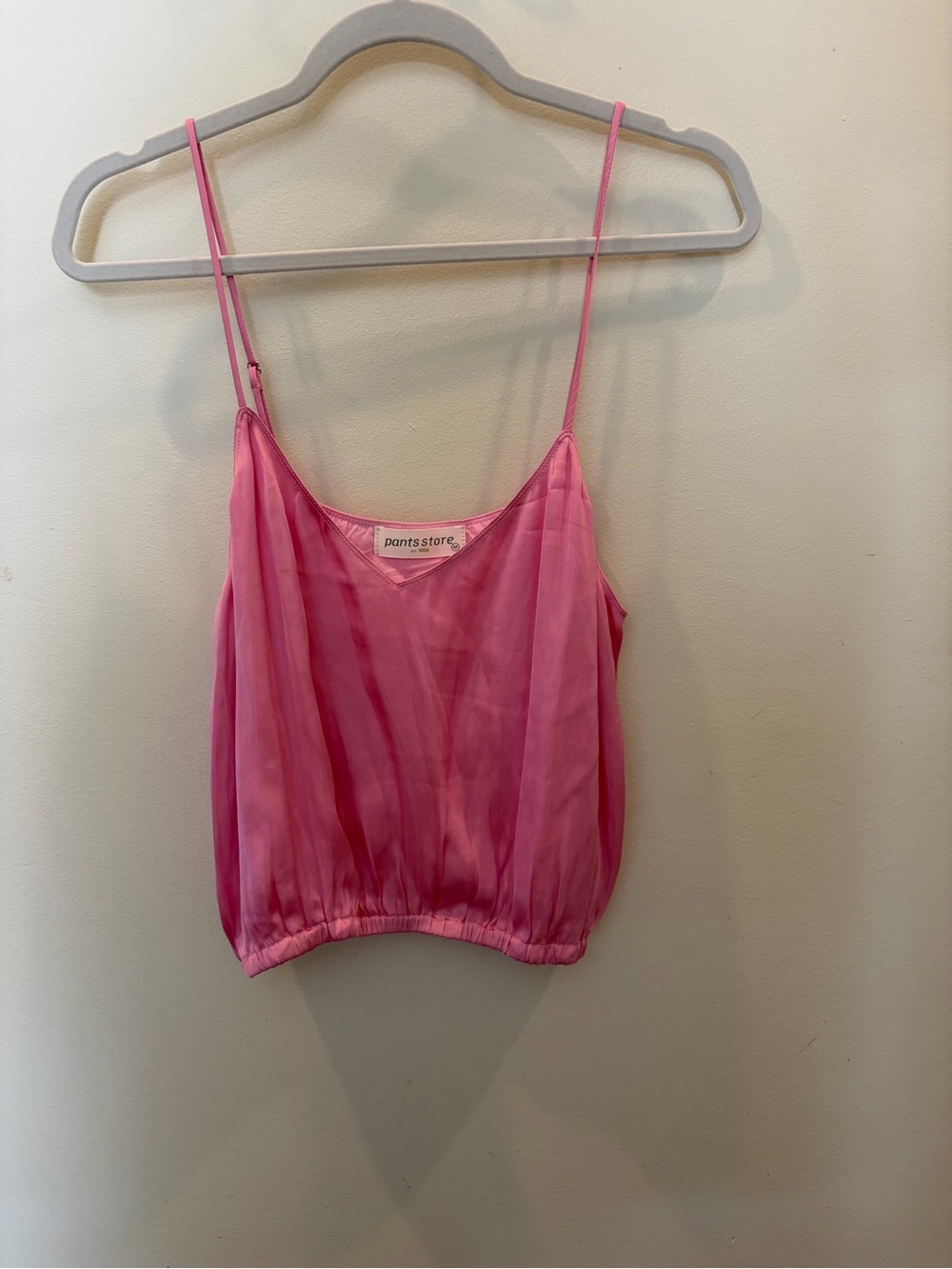 pants store Pink Silk Blend Spaghetti Strap Cami